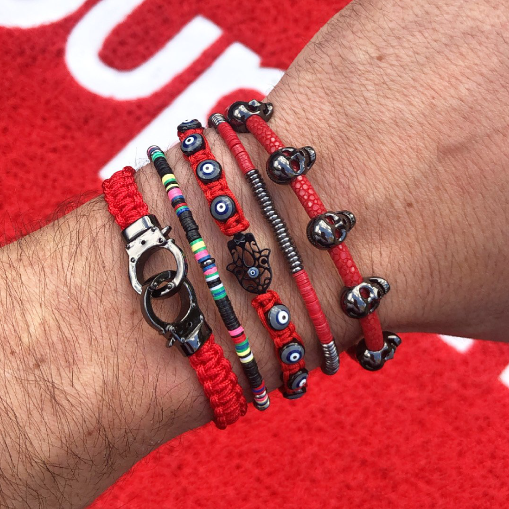 Red black hot sale bracelet