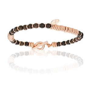 
                  
                    Brown Stingray Leather & Pink Gold Bracelet Combination
                  
                