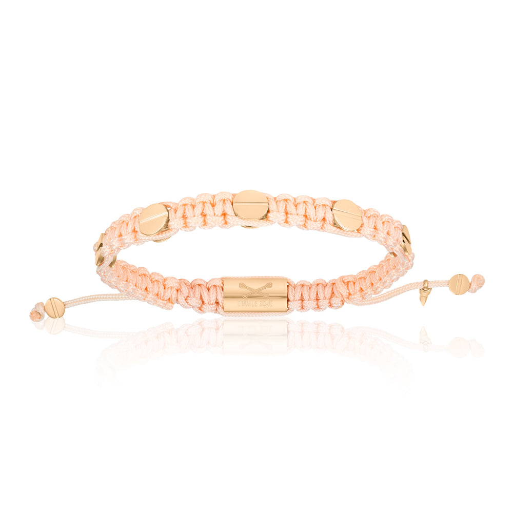 Amore Pink Polyester With Rose Gold Bracelet