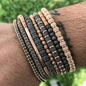 
                  
                    Black PVD TAG beads bracelet (Unisex)
                  
                