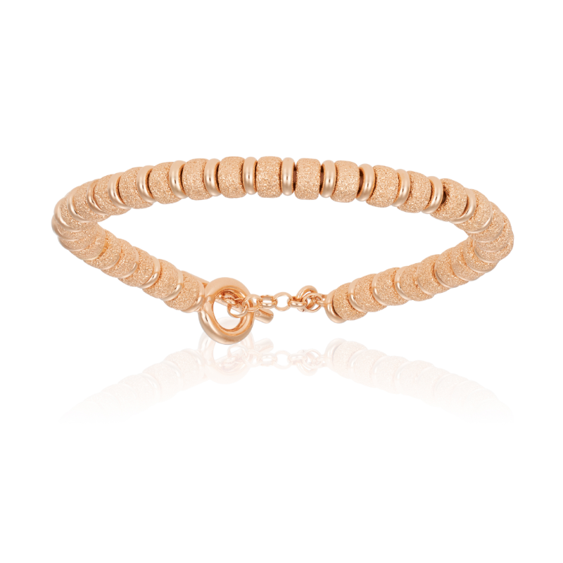 
                  
                    Rose gold bracelet with rose gold beads (Unisex)
                  
                