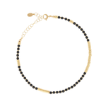 Agata and Lava Stone with Yellow Gold Gift Idea for her