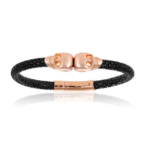 
                  
                    Black Stingray with Pink Gold Bracelet Combination
                  
                