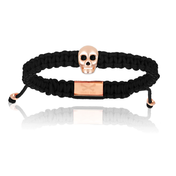 Rose gold hot sale skull bracelet