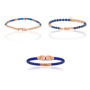 
                  
                    Blue Bracelets with Rose Gold Gift Idea for her
                  
                
