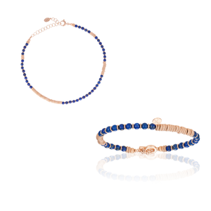 
                  
                    Lapis Lazuli Stone and Rose Gold Gift Idea for her
                  
                