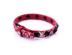 
                  
                    Red stingray bracelet with black Studs for man 7/10 size M/L (LVS-INSPIRED)
                  
                