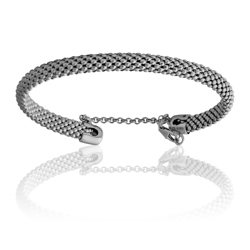 Mesh Bracelet - Sterling Silver coated with Black PVD