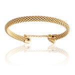 Mesh Bracelet - Sterling Silver coated with Yellow Gold