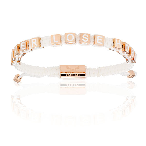 
                  
                    White Bracelets and Pink Gold Gift Idea for her
                  
                