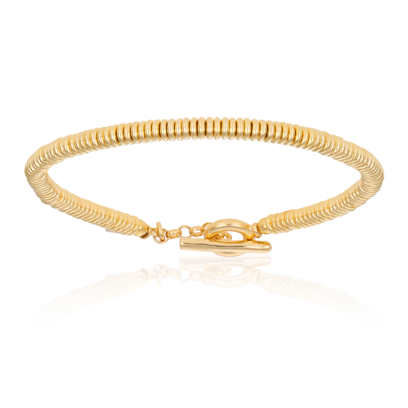 Yellow Gold Small Beads Bracelet