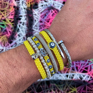 
                  
                    Yellow / Silver Bracelet Combination
                  
                