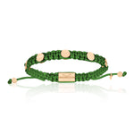 Amore Green Polyester With Rose Gold Bracelet