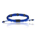 Amore Blue Polyester With Black PVD Bracelet