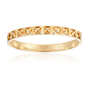 
                  
                    Yellow Gold Skeleton Stud Bangle bracelet (Unisex)
                  
                